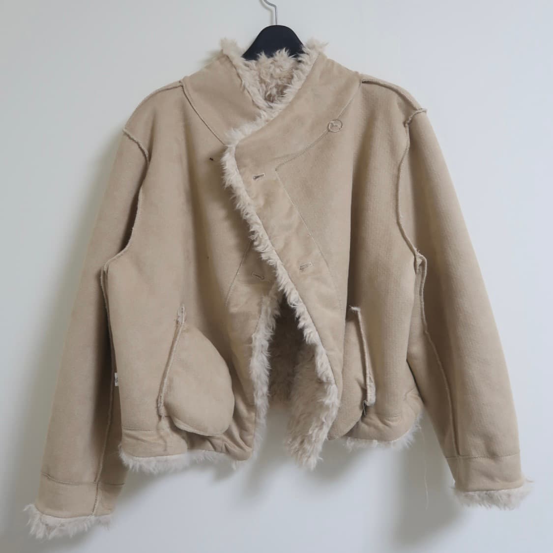 아이보리 퍼 자켓 상품이미지2