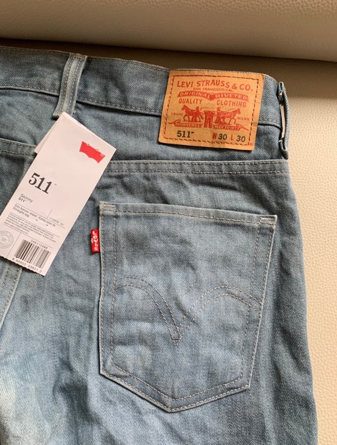 정품 리바이스 511 생지데님 청바지  상품이미지1