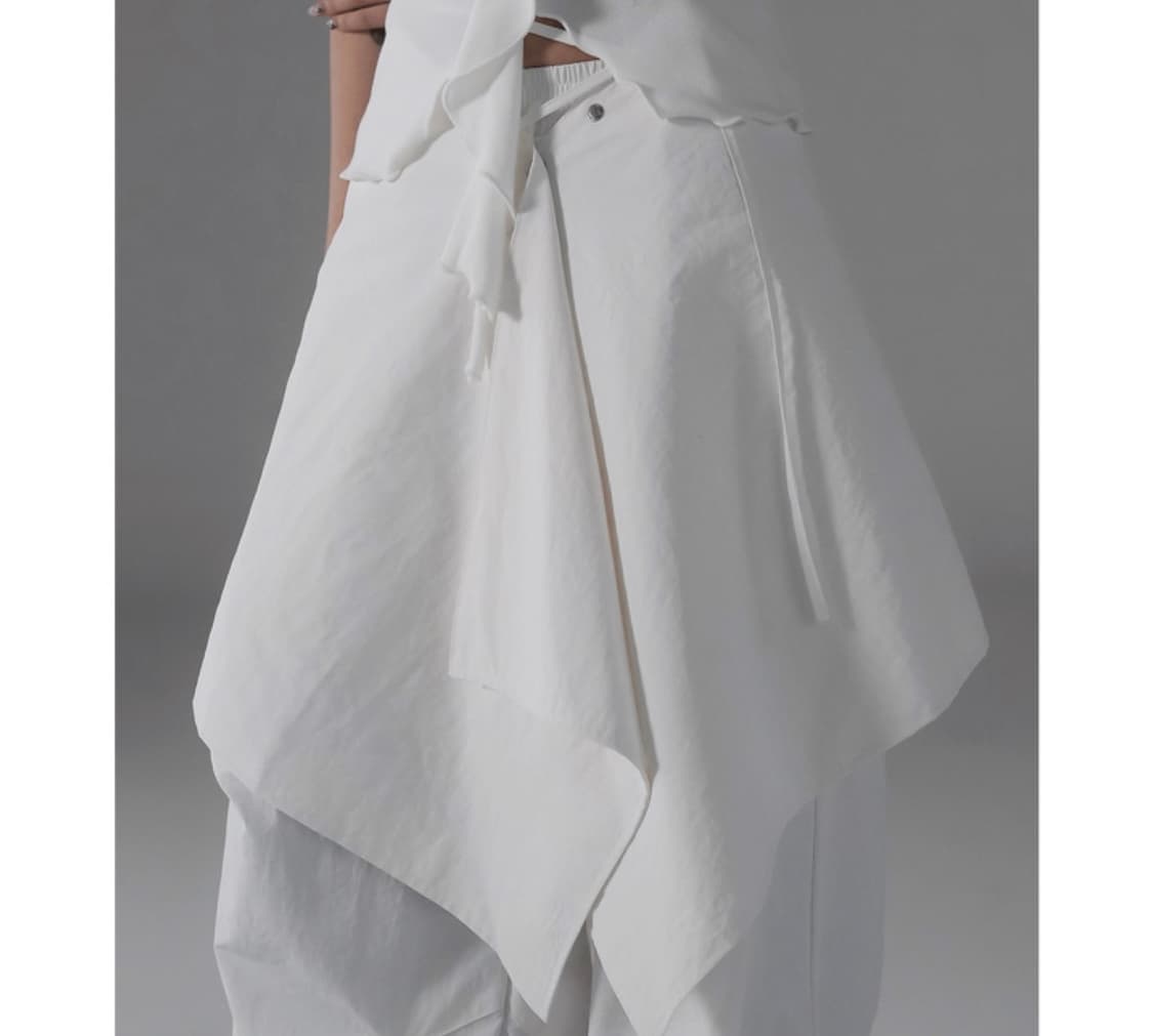 바이너리원 메이드 레이어드 랩스커트 상품이미지2