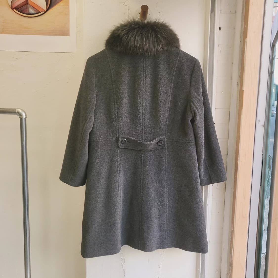 블루폭스퍼 앙고라 코트 상품이미지5