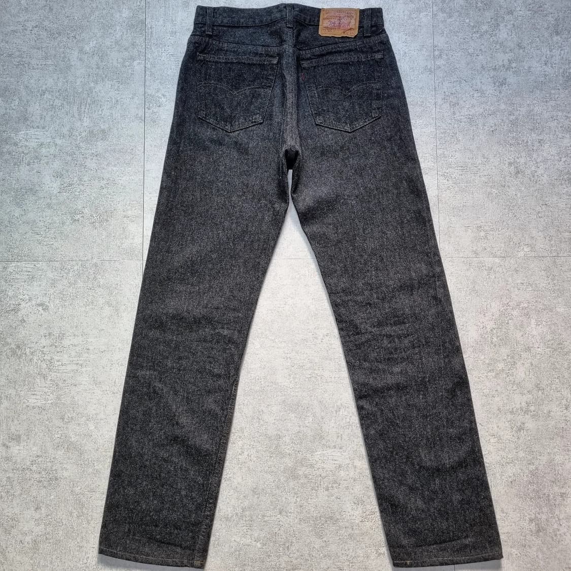90s USA 리바이스 501 흑청 32/34 irregular 준신품 상품이미지8