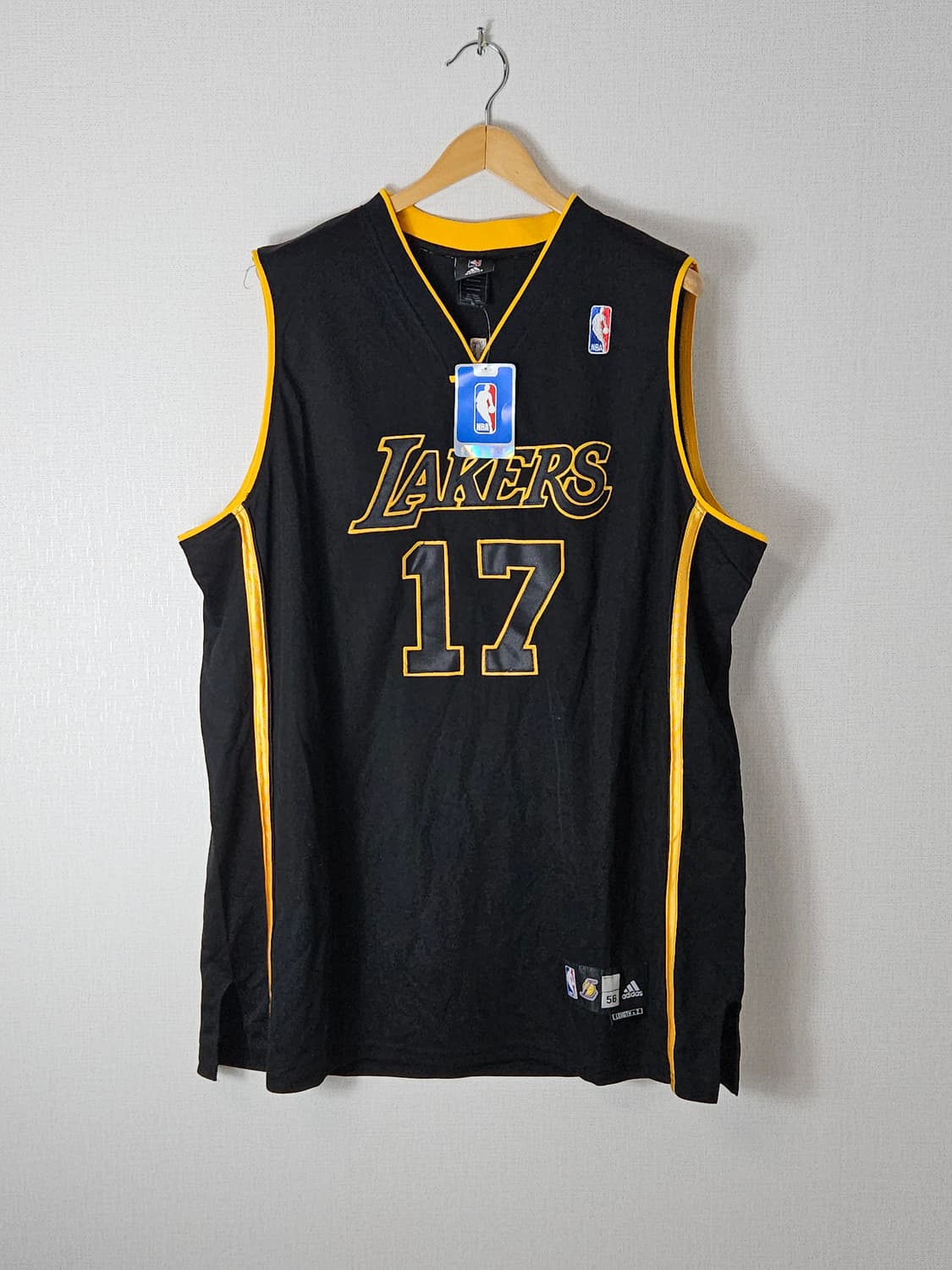 아디다스 NBA 레이커스 앤드류바이넘 유지폼 져지 56 오리지널 새상품 상품이미지1