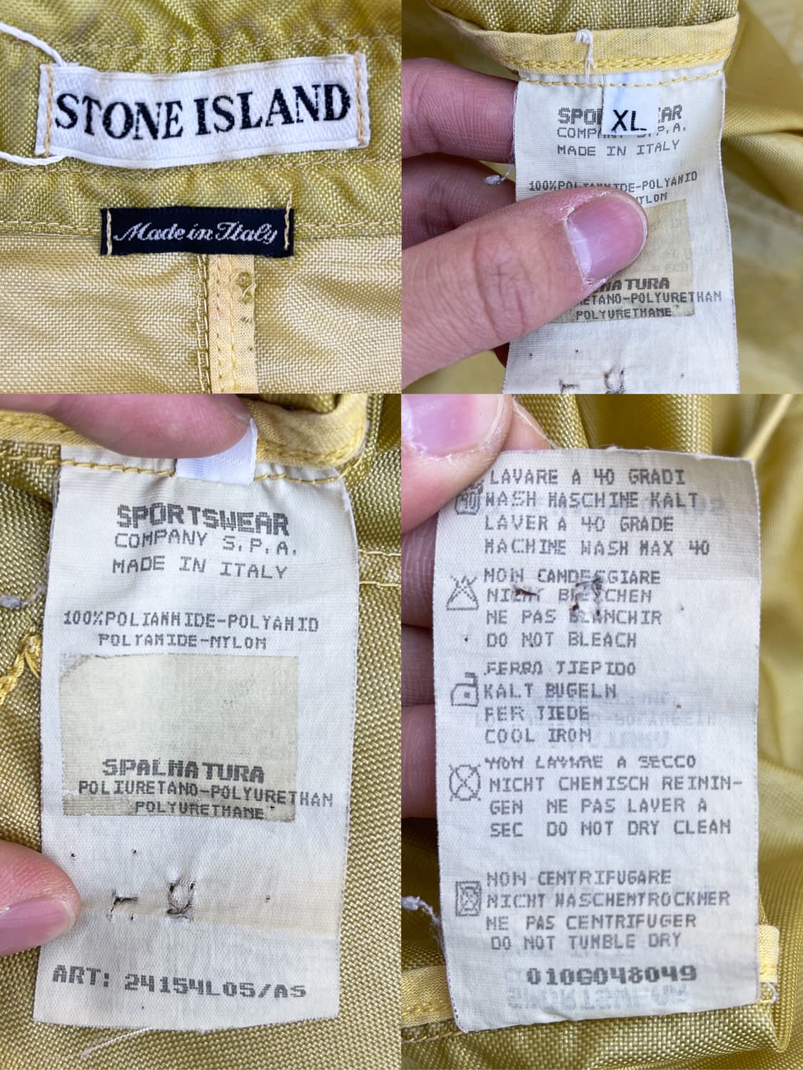 스톤 아일랜드 96ss 포뮬러 스틸 나일론 자켓 상품이미지9