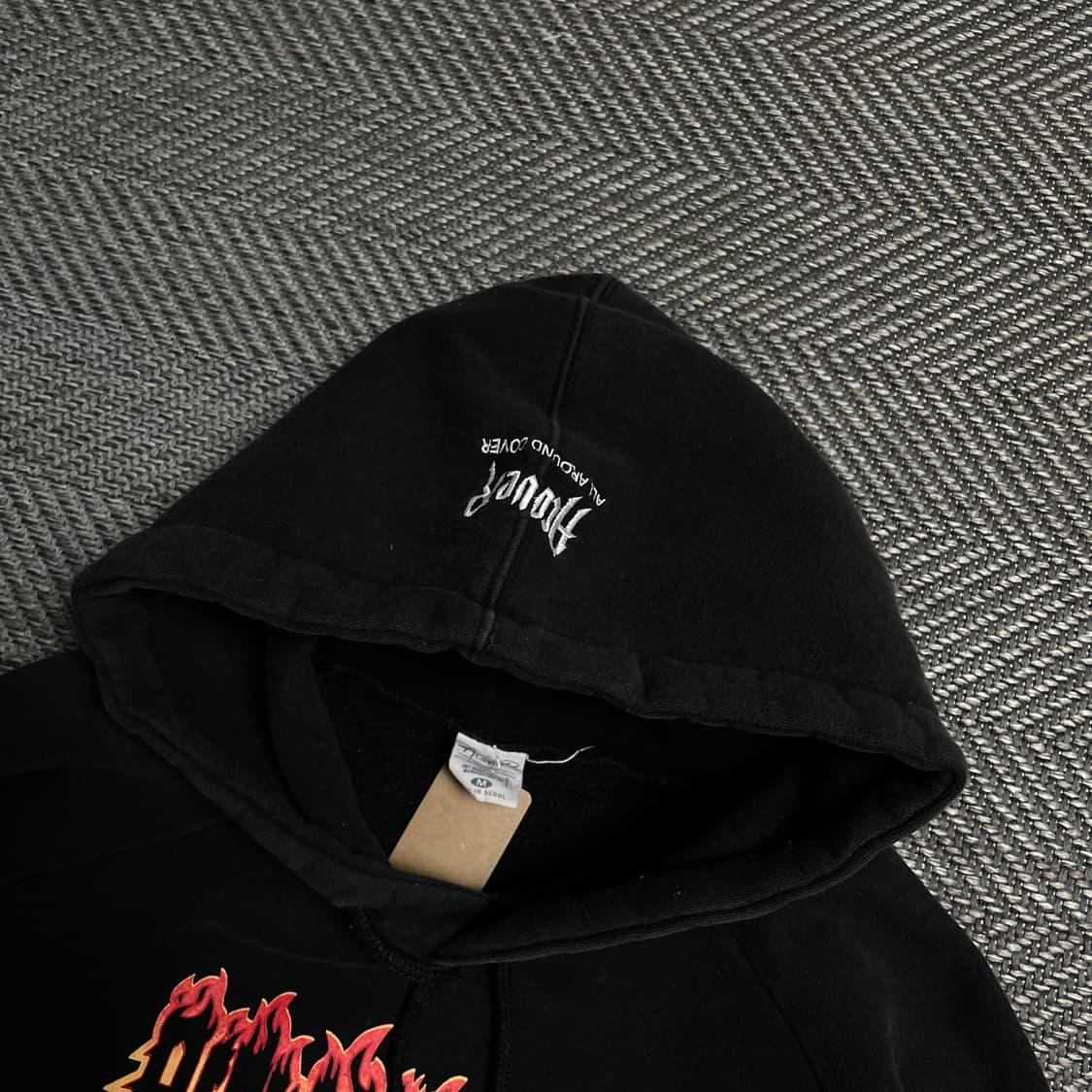 ACOVER 번 빅로고 박시핏 후드 티셔츠o 5366 상품이미지4