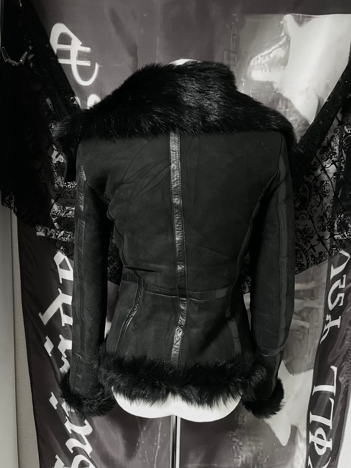 Jpn일본빈티지레더퍼무스탕자켓다크웨어락시크릭오웬스디올하이엔드00s2010 상품이미지5