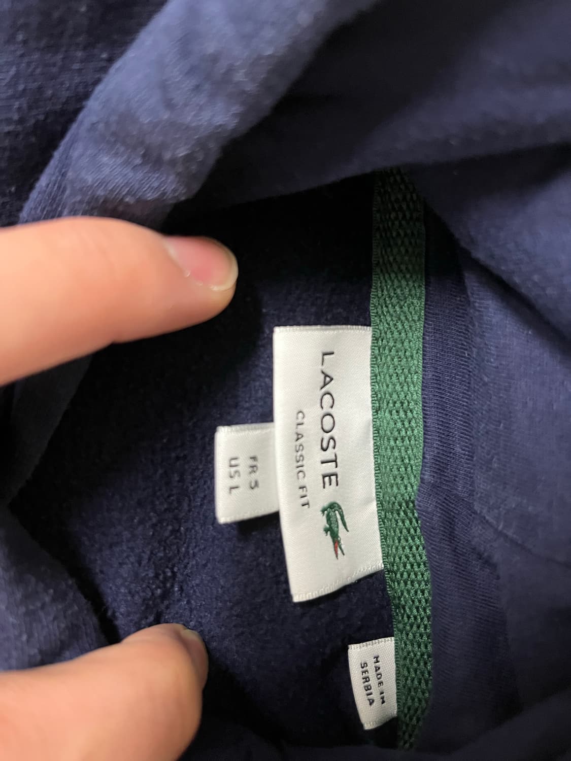 라코스테 클래식핏 후드티 상품이미지3