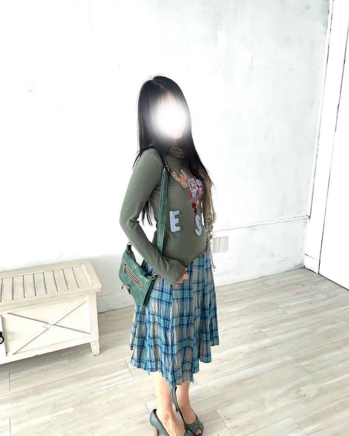 Y2K Kitsch Patchwork Long Sleeve 상품이미지6