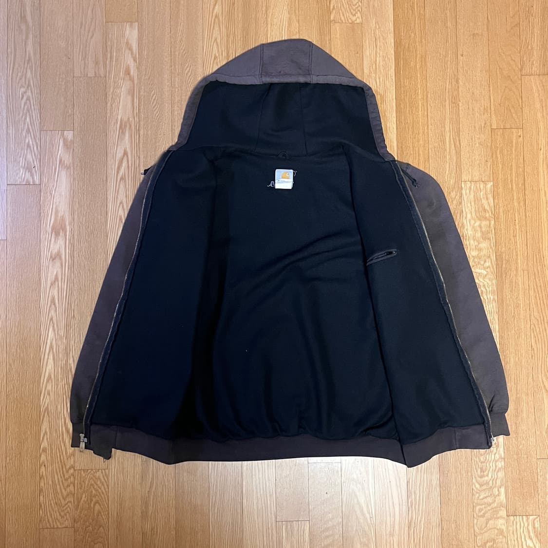 [L] 칸예 00s 빈티지 칼하트 후드집업 J149 BLK 상품이미지3