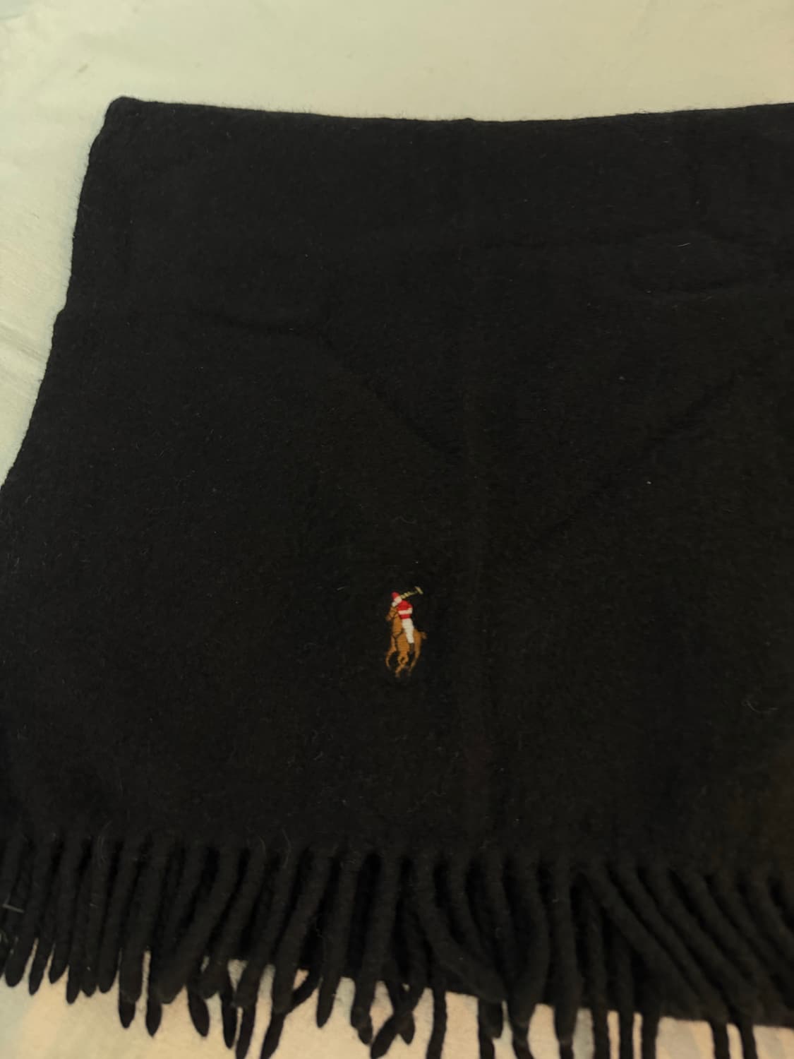 폴로 랄프로렌 멀티포니 울 머플러 블랙 상품이미지2