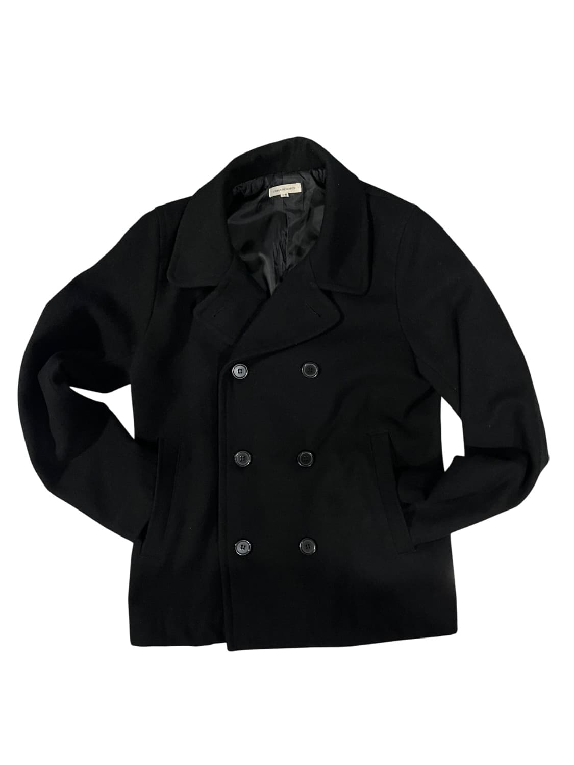 URBAN RESEARCH 블랙 울 피코트 상품이미지1