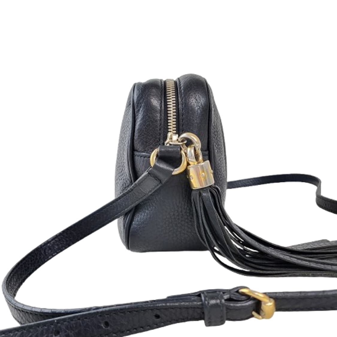 정품 구찌 소호 태슬 디스코백 블랙 스몰 상품이미지4