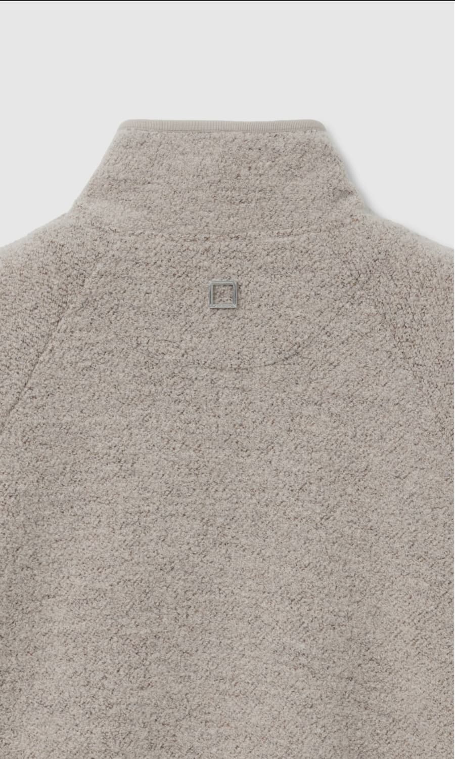 우영미 베이지 부클 하프 집업 스웨트 52 (110~115) 상품이미지6