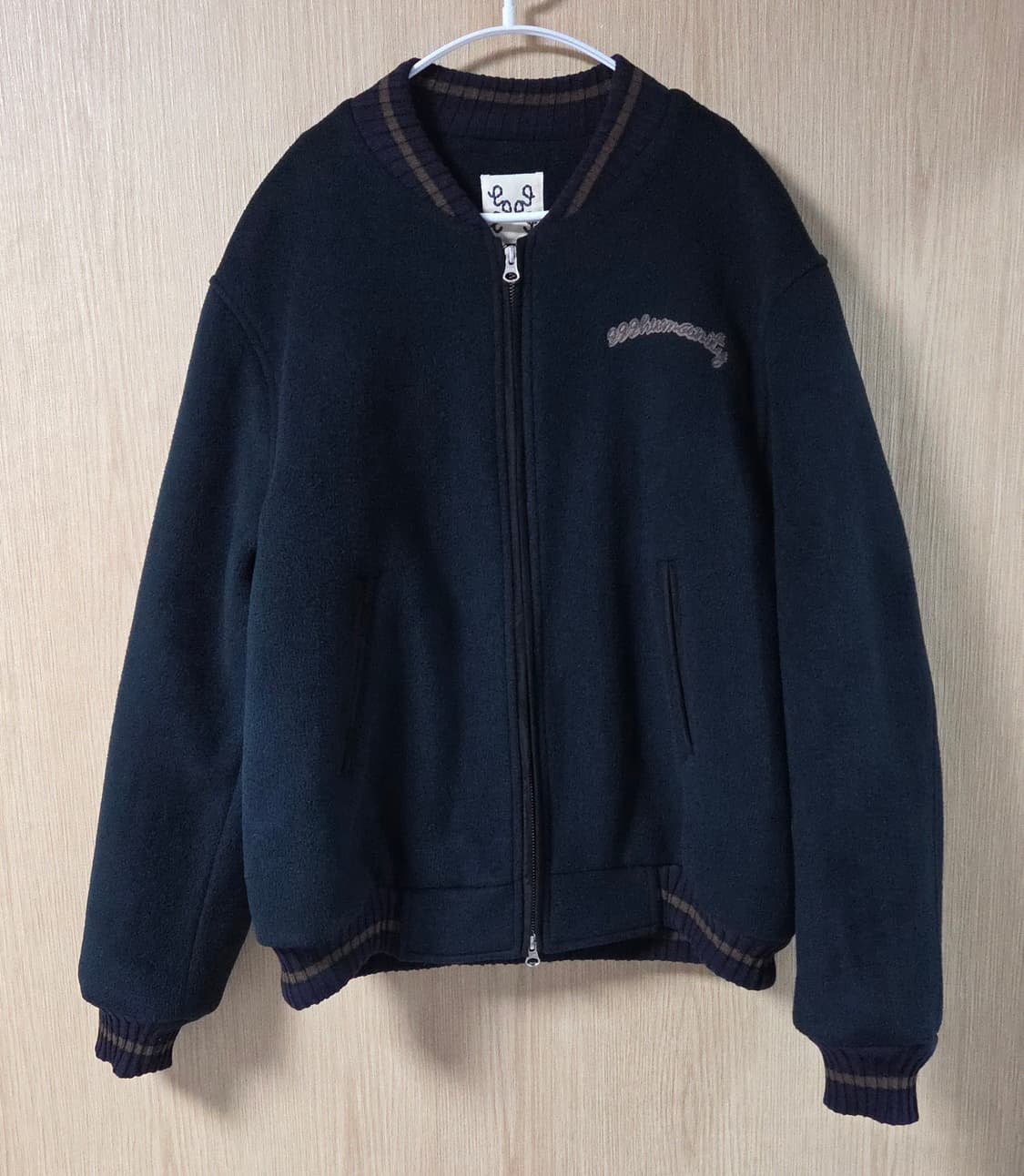 (착샷) 999휴머니티 헤비 울 블루종 자켓  상품이미지1