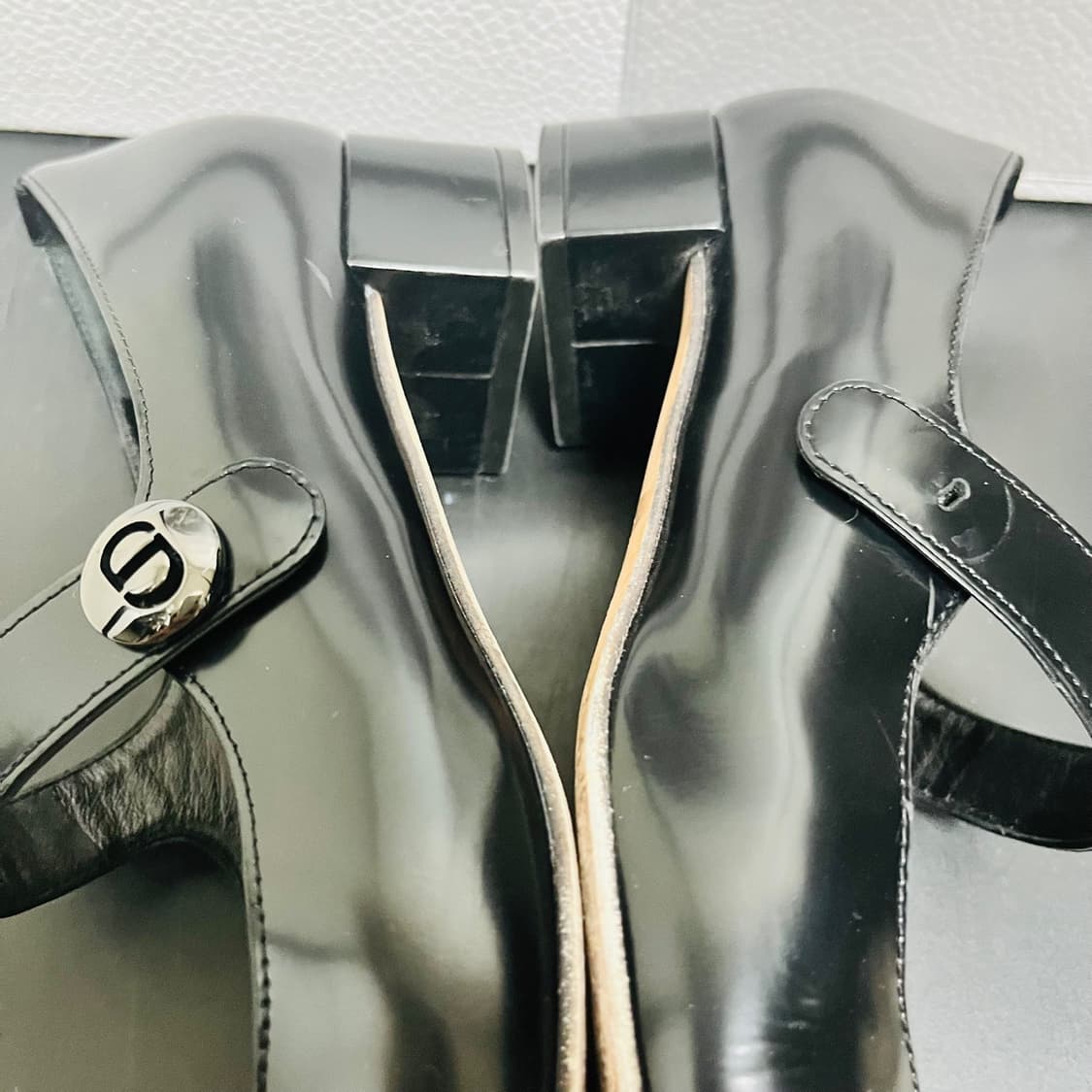 정품 38.5) 디올 D-Doll 메리제인 펌프스 구두 240~245 상품이미지6