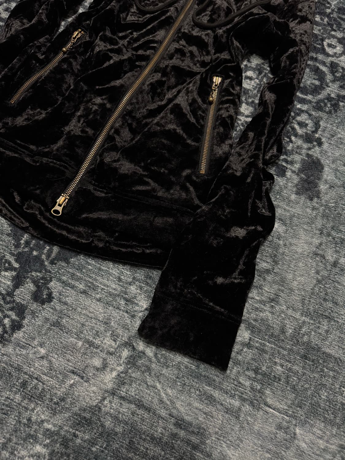 Rattle trap 00s stud gimmick velour hood 상품이미지5