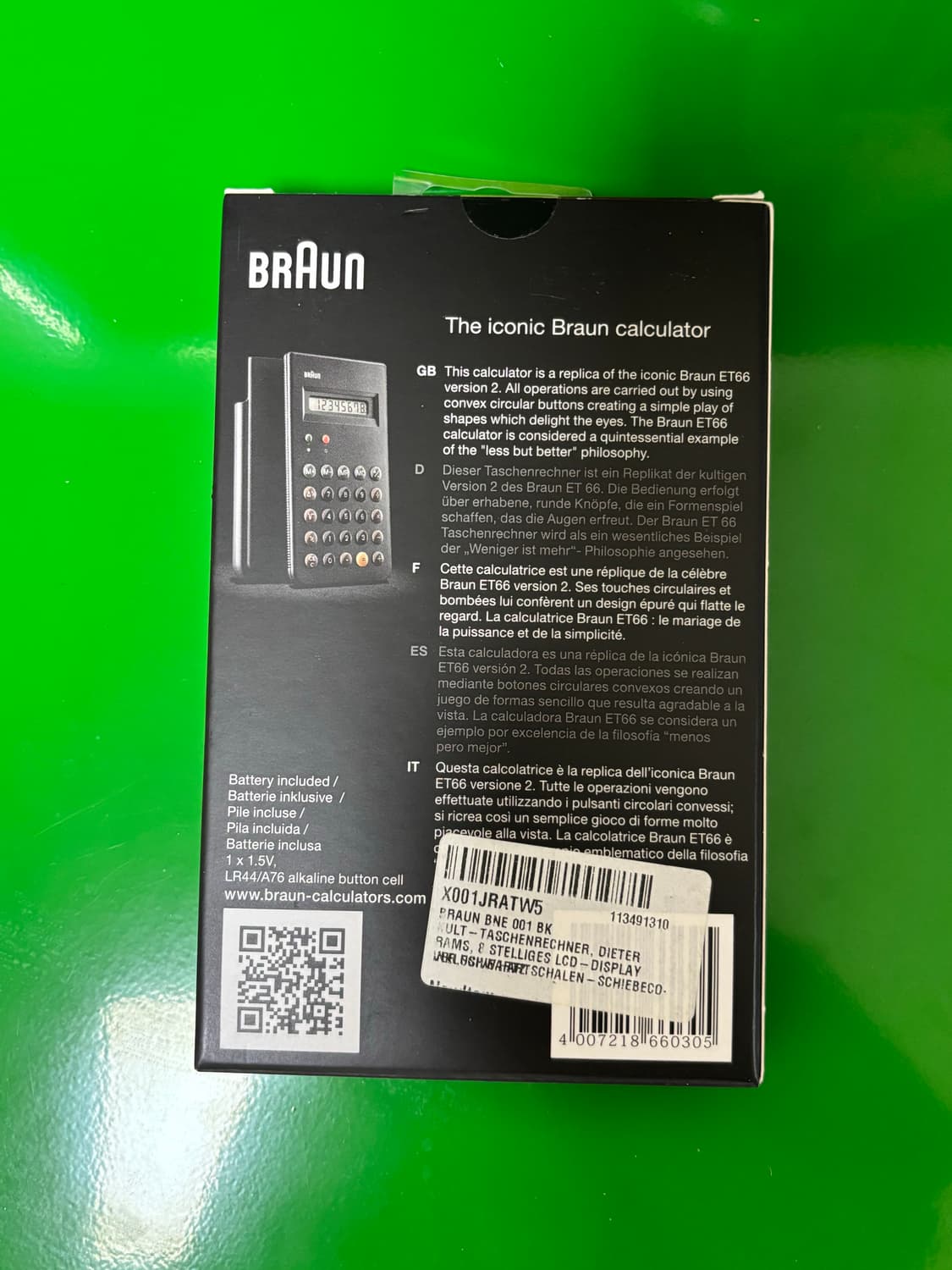 브라운 Braun 계산기 / 독일 베를린 구매  상품이미지3