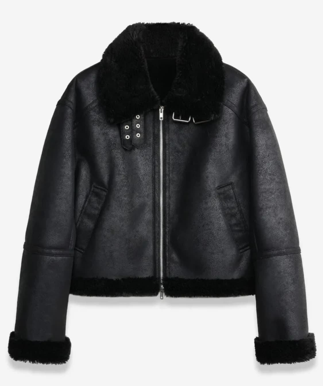 도프셉 크롭 무스탕 판매합니다 상품이미지1