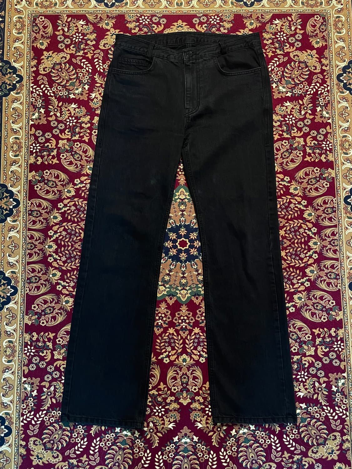 [46] 우영미 블랙 데님 팬츠 플레어핏 like levis 517 상품이미지1