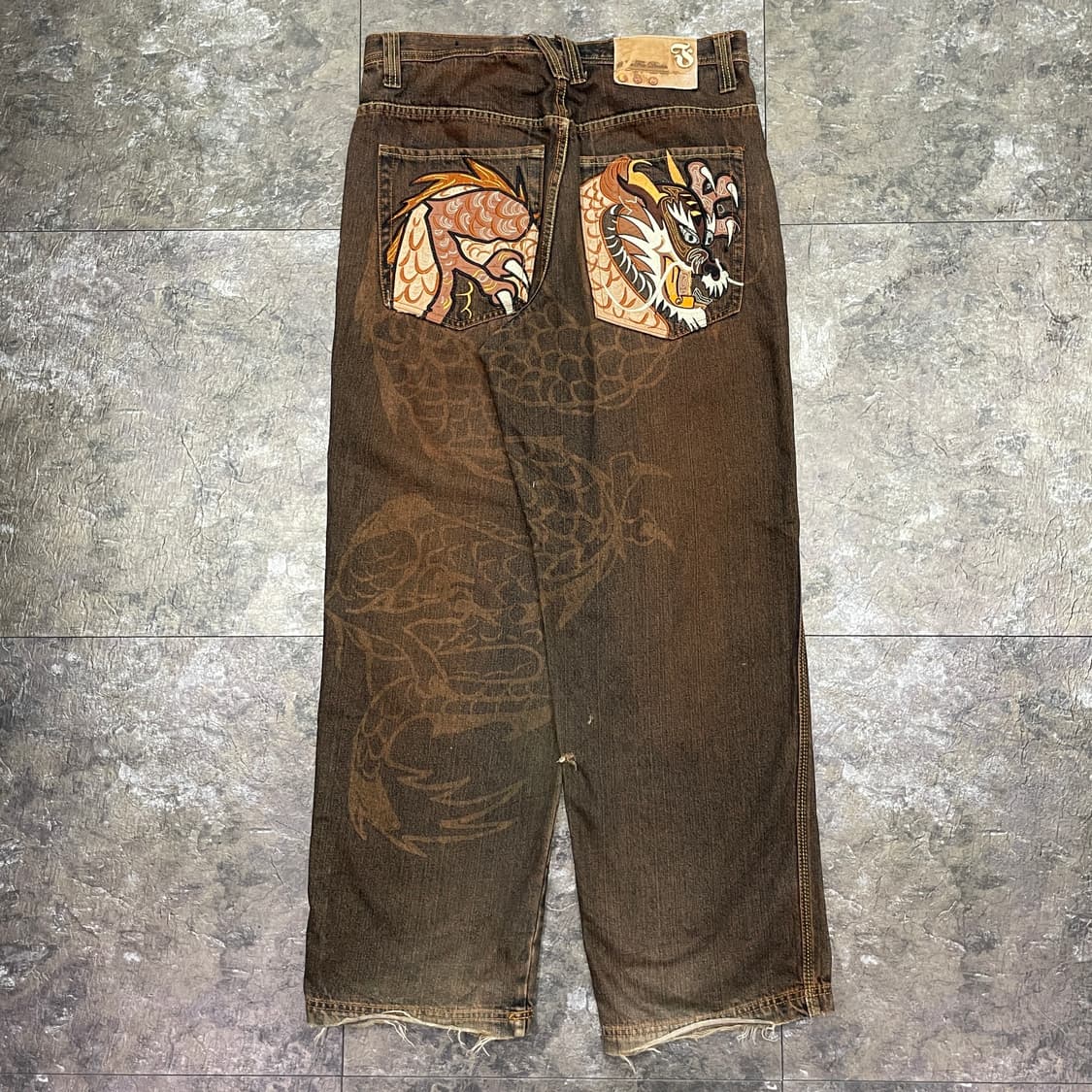 BAREFOX DENIM 자수 데님 팬츠 상품이미지1