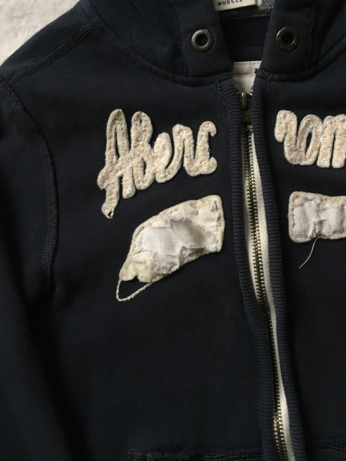 아베크롬비 자수 패치로고 후드집업 상품이미지6