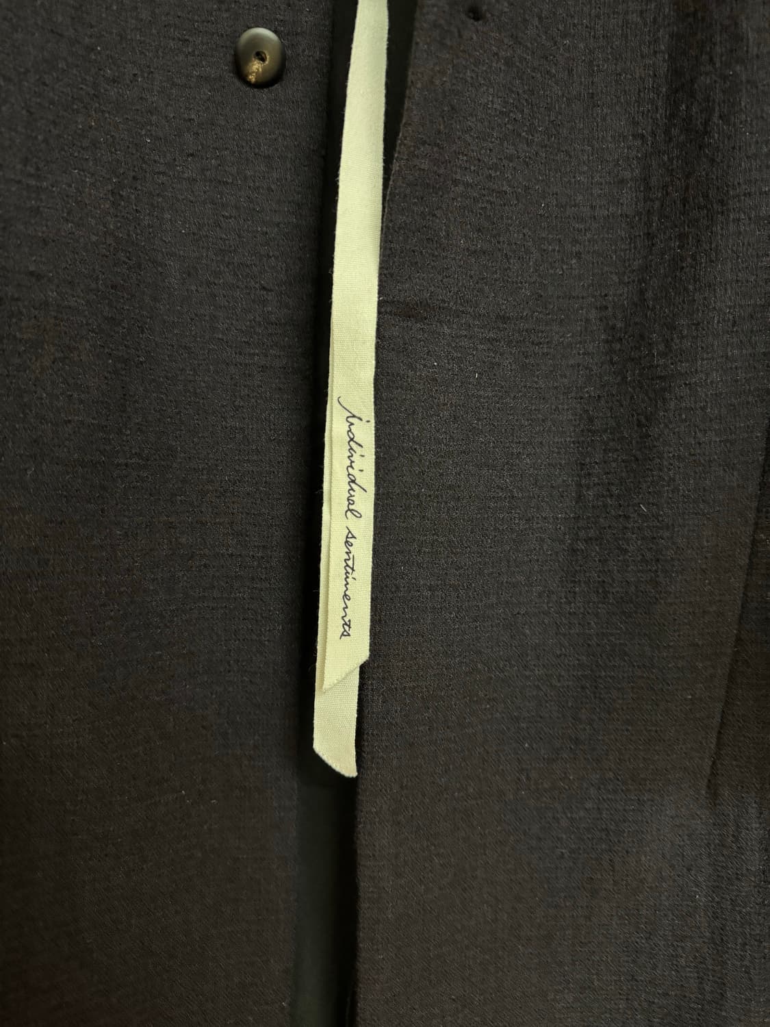 Individual sentiments 울 하이넥 코트 상품이미지5