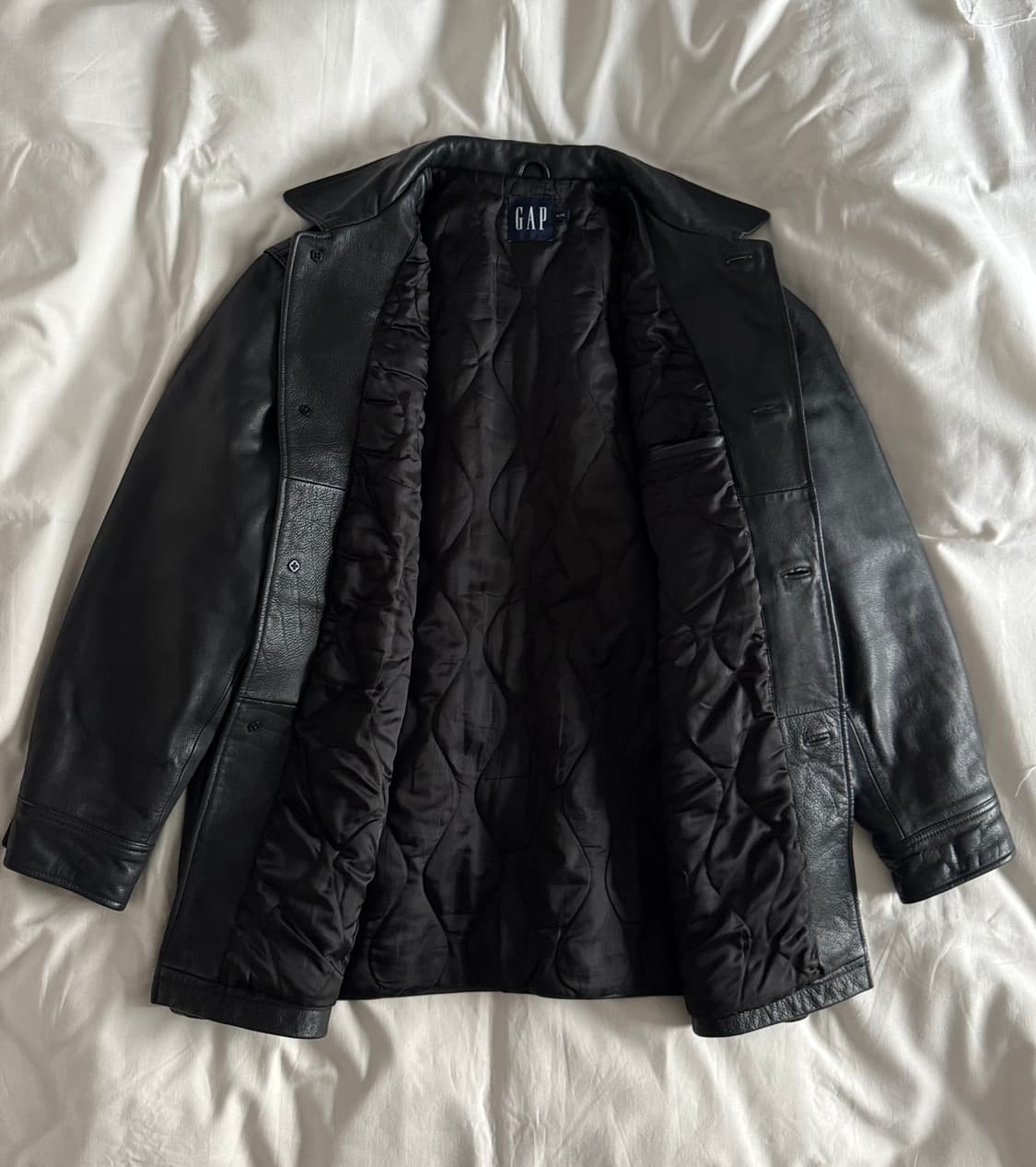 [XL] 올드갭 레더 카코트 상품이미지4