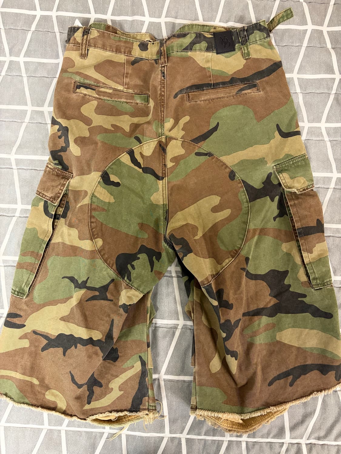 노드 Stone Washed Cargo shorts (Camo) 상품이미지2
