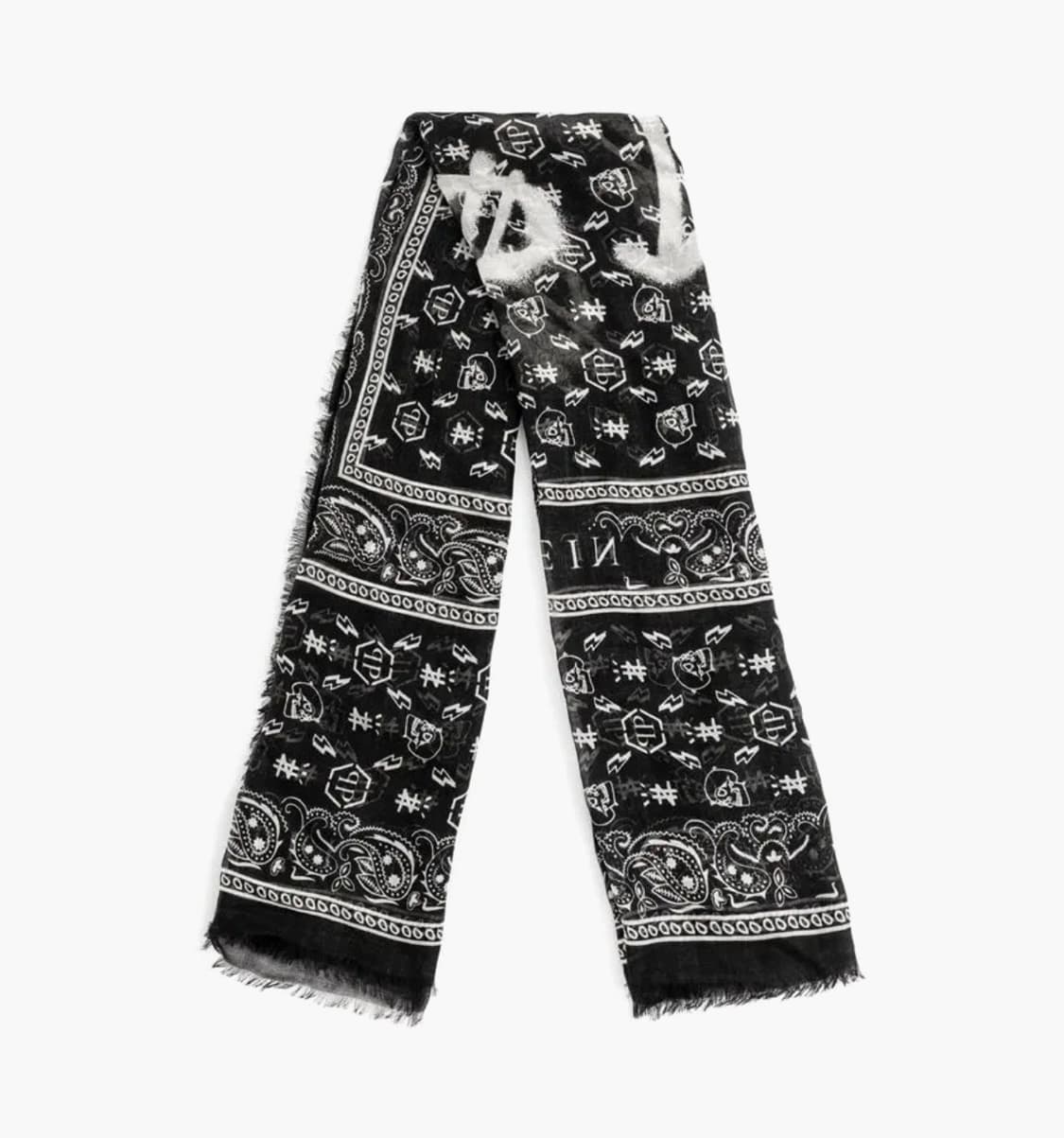 (OS) 필립플레인 모달 실크 달러 머플러 블랙 상품이미지7