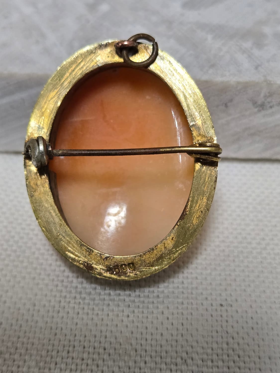1920s 프랑스 아르데코 800실버 쉘 카메오 브로치 · 펜던트 상품이미지4