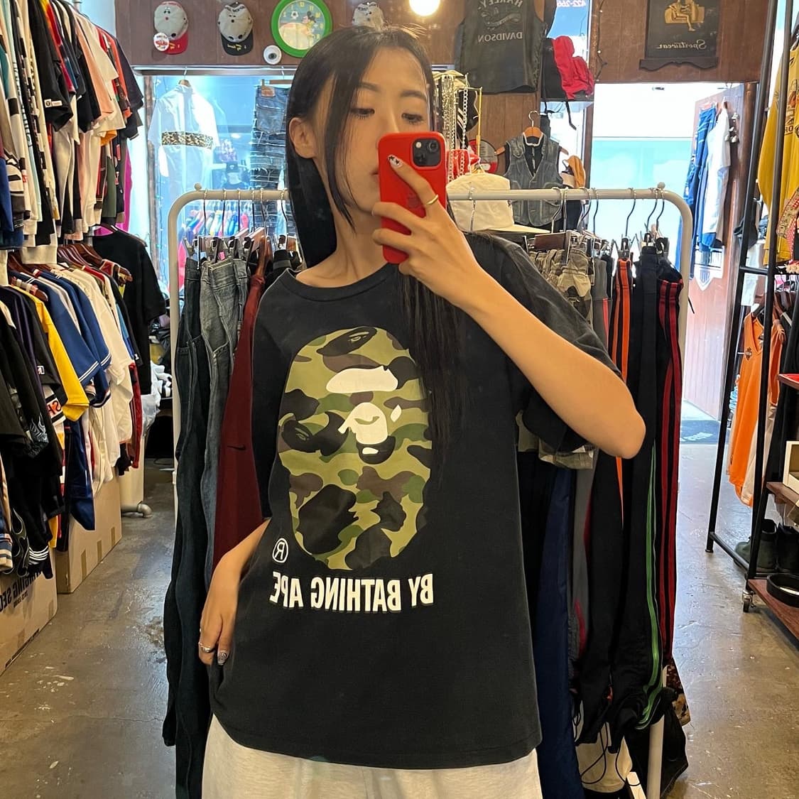 Bape Big Camo College T-shirt  상품이미지6