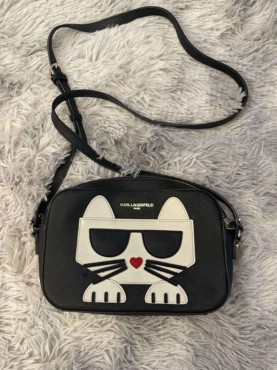 칼 라거펠트 고양이 크로스백 블랙 상품이미지1