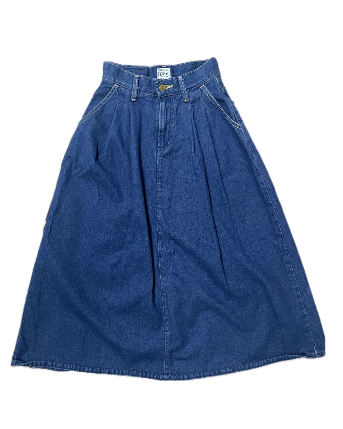 W) Lee vintage denim long skirt 상품이미지2