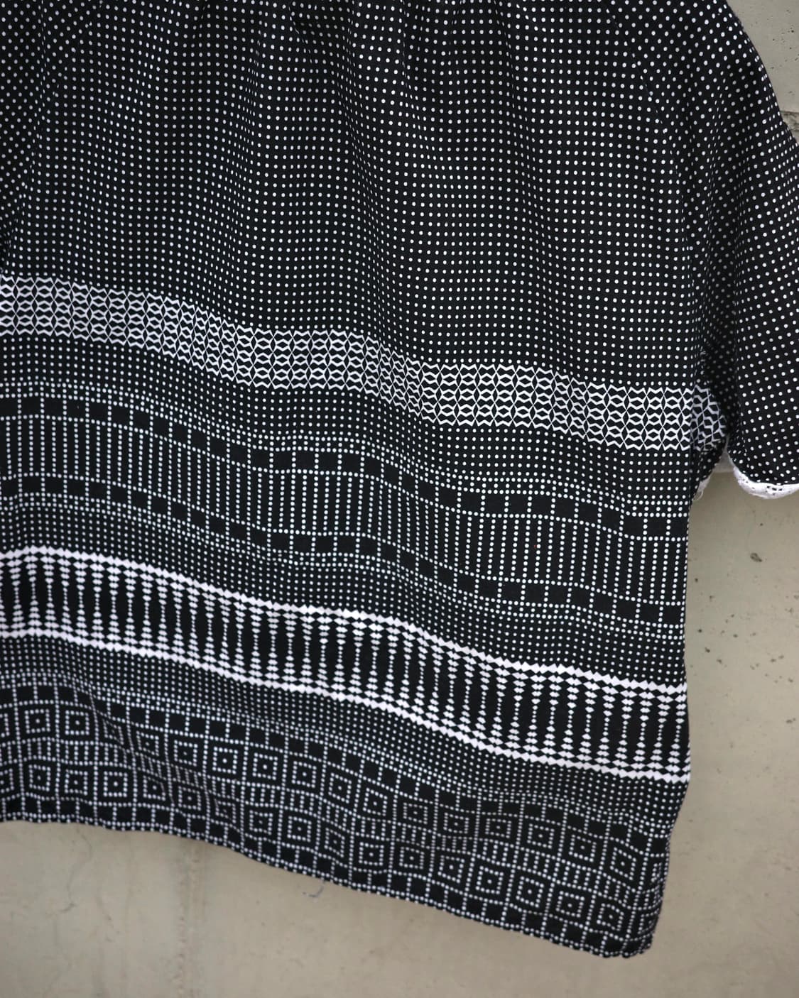 70s 유럽 도트 패턴 페전트 블라우스 상품이미지4