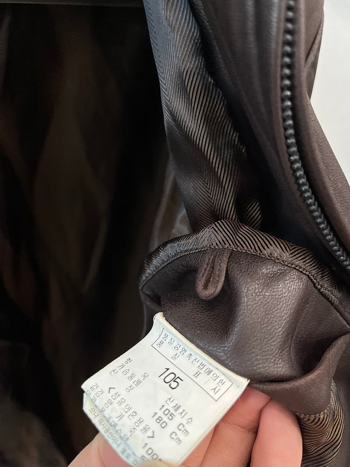 105) 빨질레리 하프 가죽자켓  상품이미지5