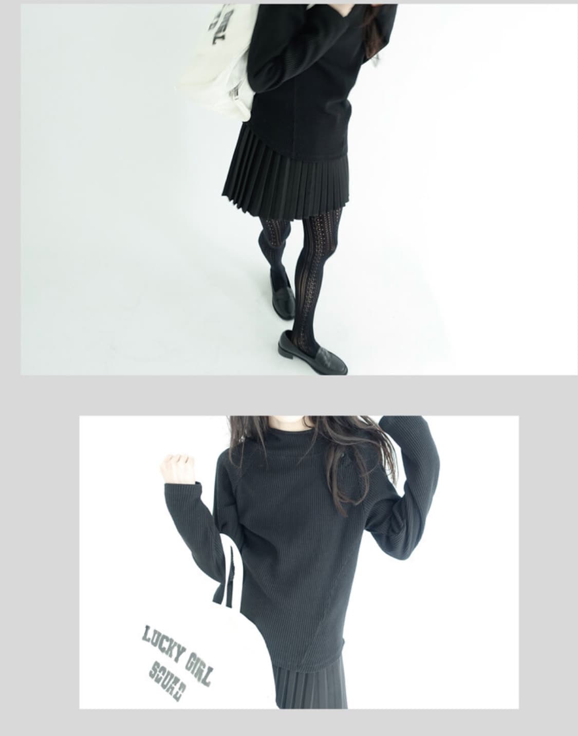 할로미늄/페어리 side button waffle hoodie black 상품이미지4
