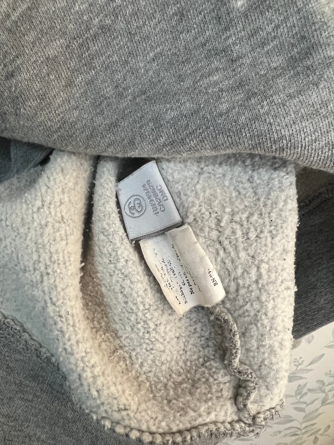 스투시 Tribe Owned 회색 후드티 상품이미지6