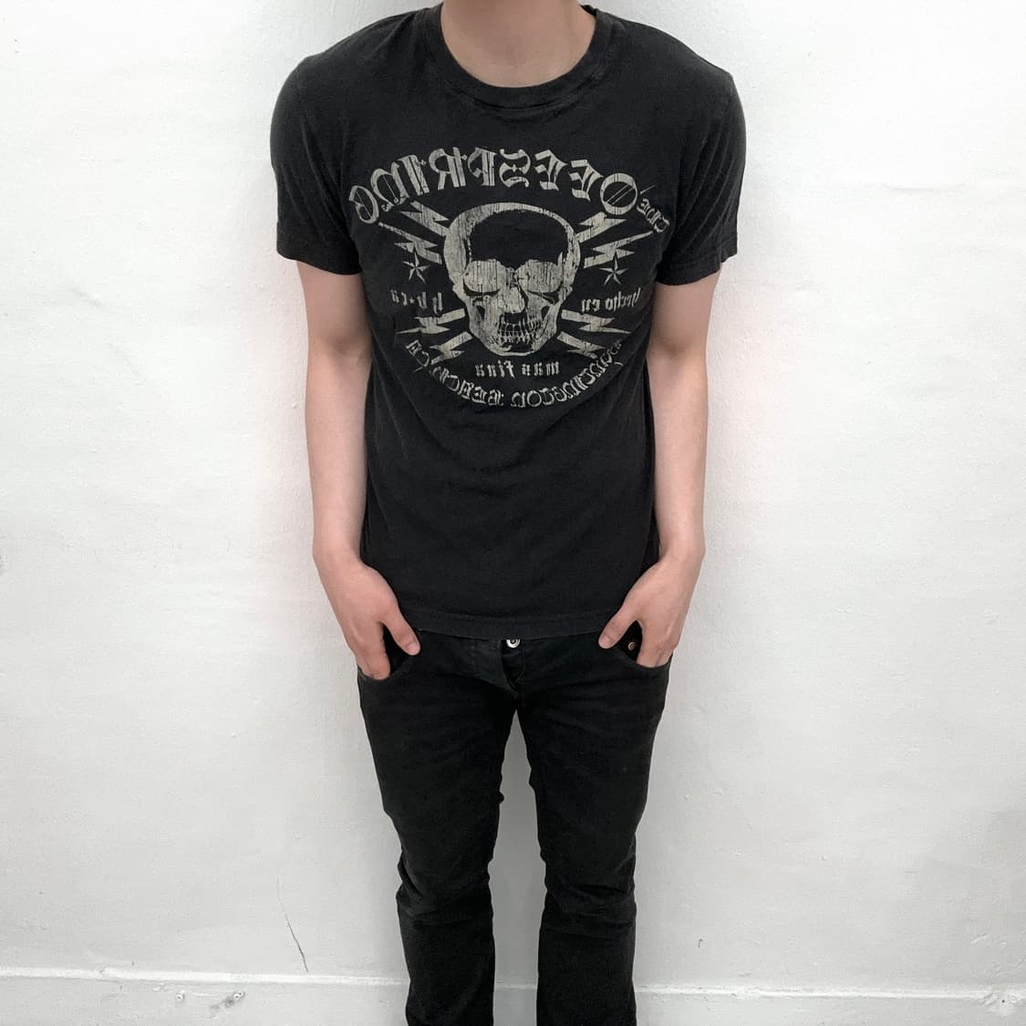 Skull printing short sleeve 상품이미지1