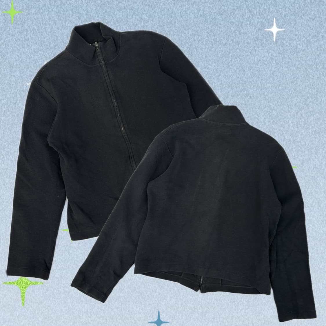 🖤PARIS 블랙 골지 집업🖤 아우터 후드 봄버 아메카지 시티보이 상품이미지1