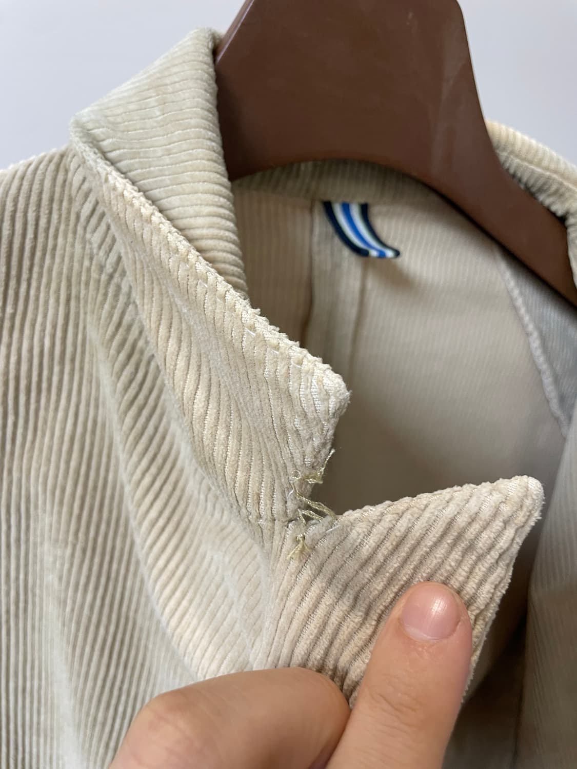 (54) Bagutta 바구따 아이보리 코듀로이 더블 자켓 상품이미지7