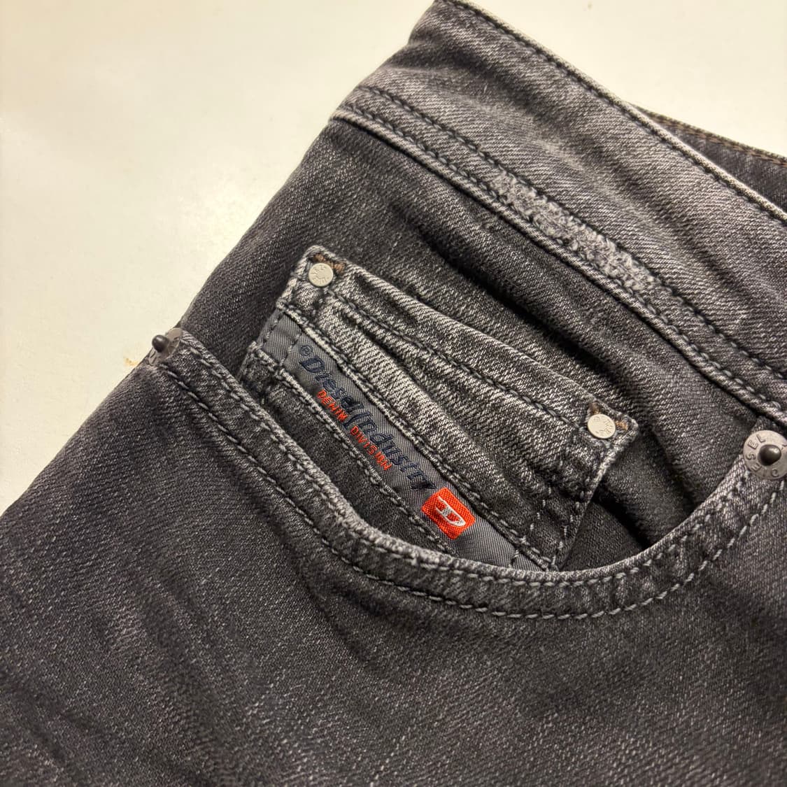 [30] 디젤 SAFADO 블랙 데님 청바지 팬츠 C677 상품이미지3