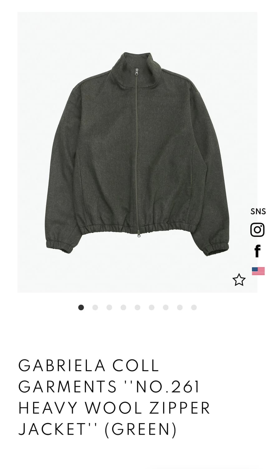 roa zip up shirt jacket S사이즈 상품이미지10