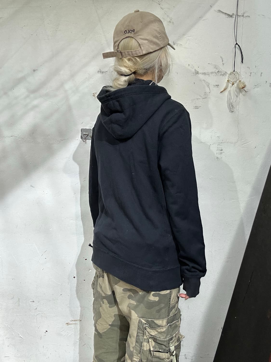 나이키 네이비 오버핏 후드티 XL 상품이미지3