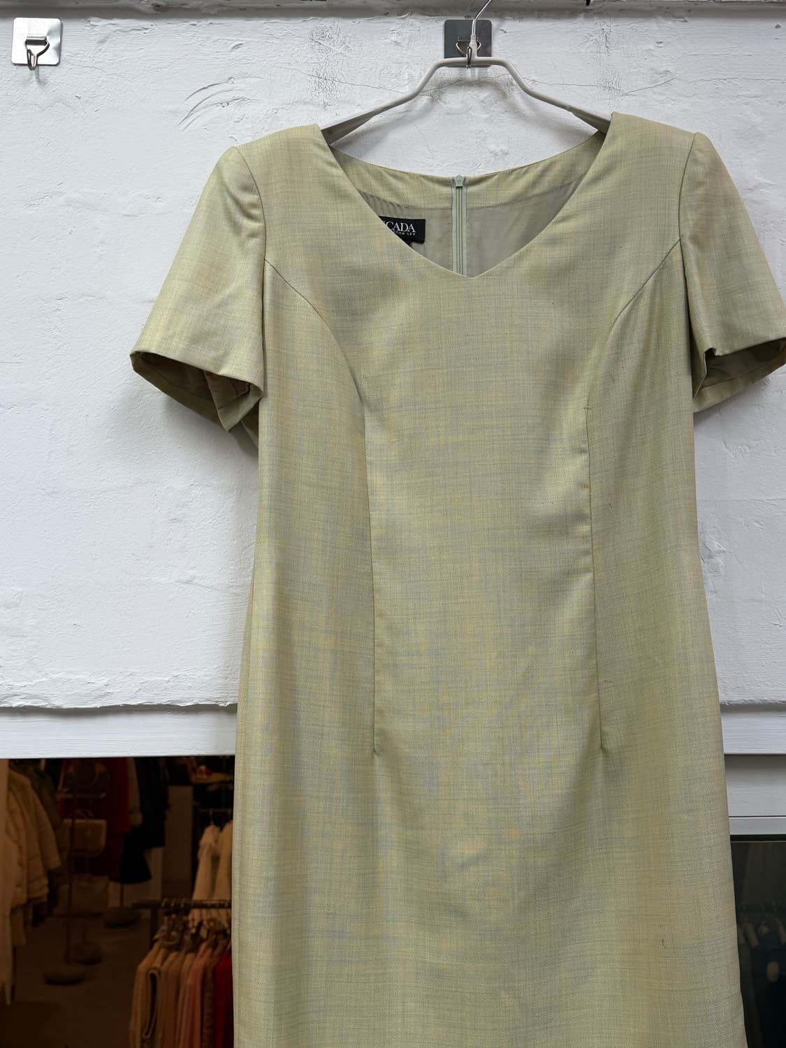 ESCADA 에스카다 울 실크 블렌드 반팔 원피스 38 상품이미지3