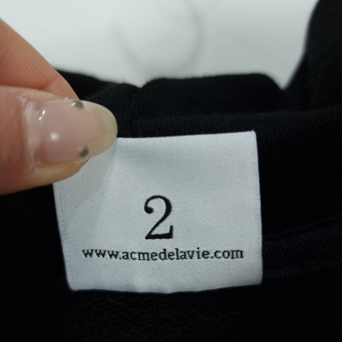 [아크메드라비] 프린팅 오버핏 후드티 블랙 M18950 상품이미지7