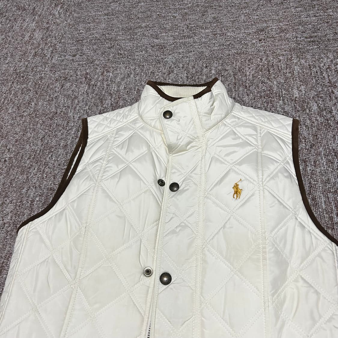 여S) 폴로 랄프로렌 퀼팅 조끼 베스트 화이트 2way 상품이미지2