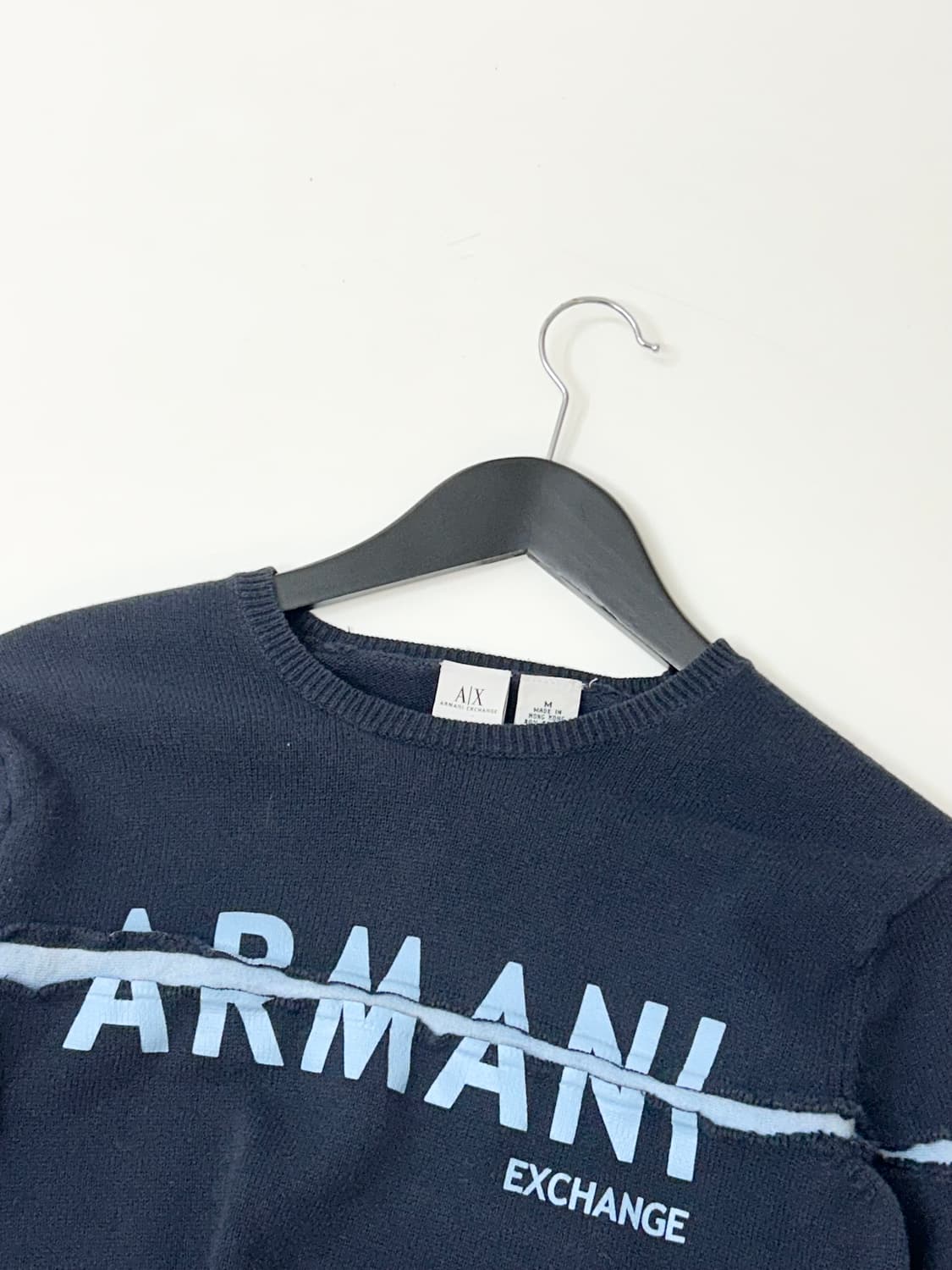 Armani Exchange 아르마니 익스체인지 데미지드 니트 상품이미지1
