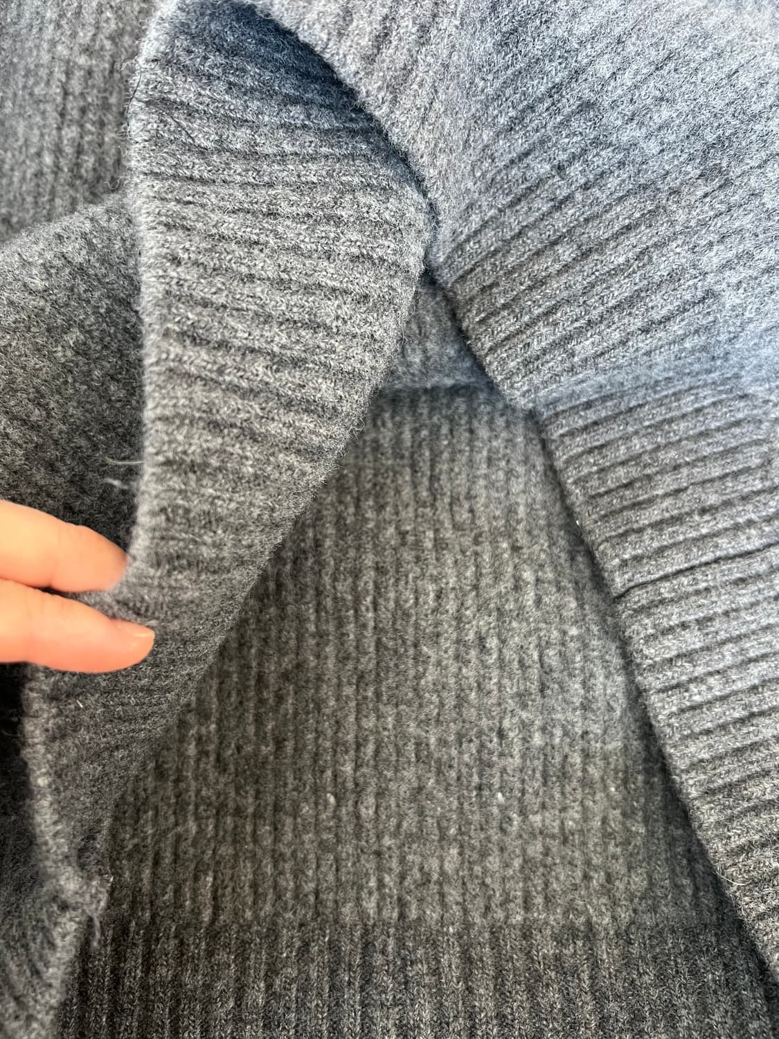 커스텀멜로우 남성 그레이 라운드울니트  상품이미지6
