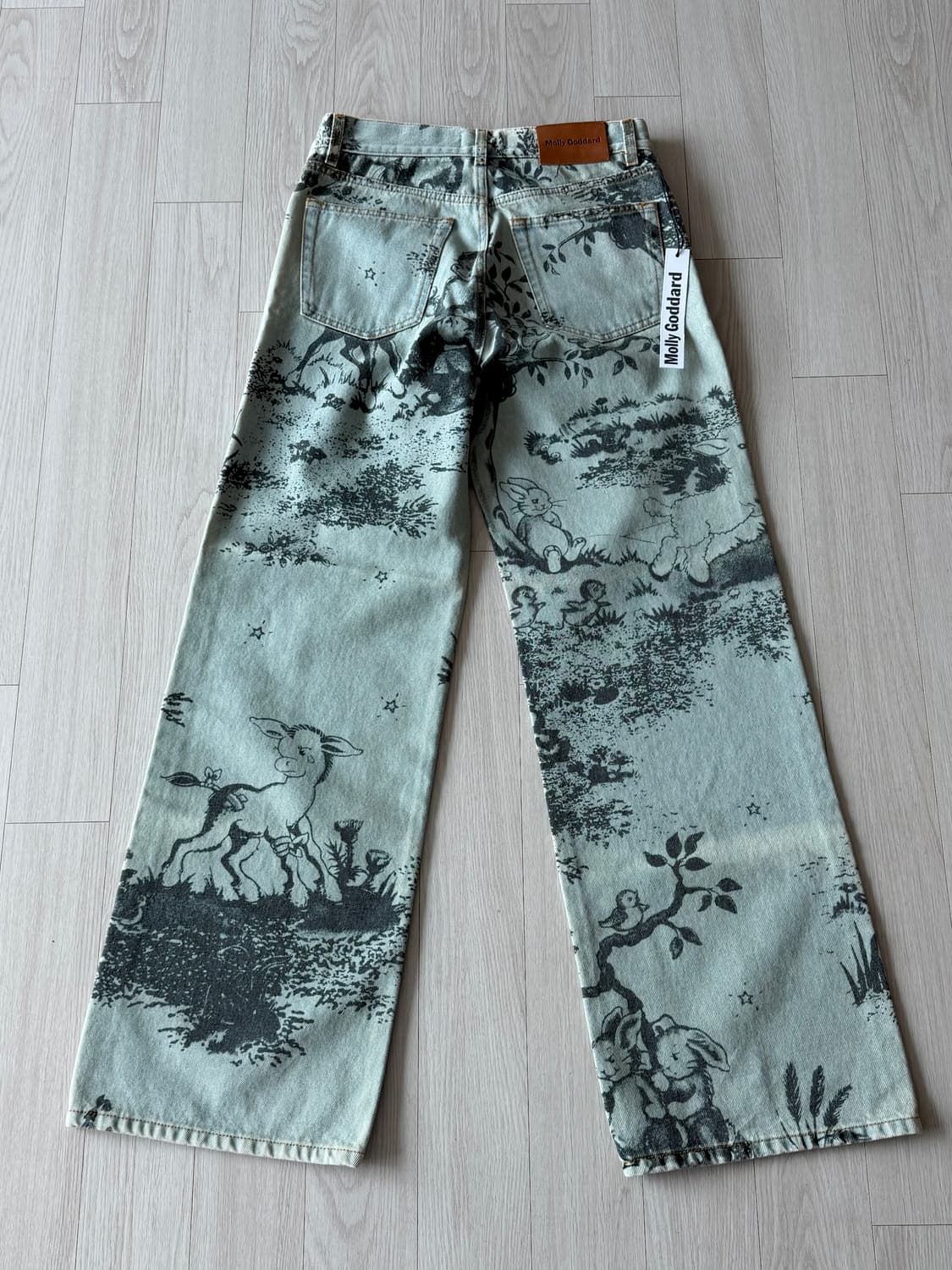 몰리고다드(molly goddard) 프린트 데님 팬츠 상품이미지1
