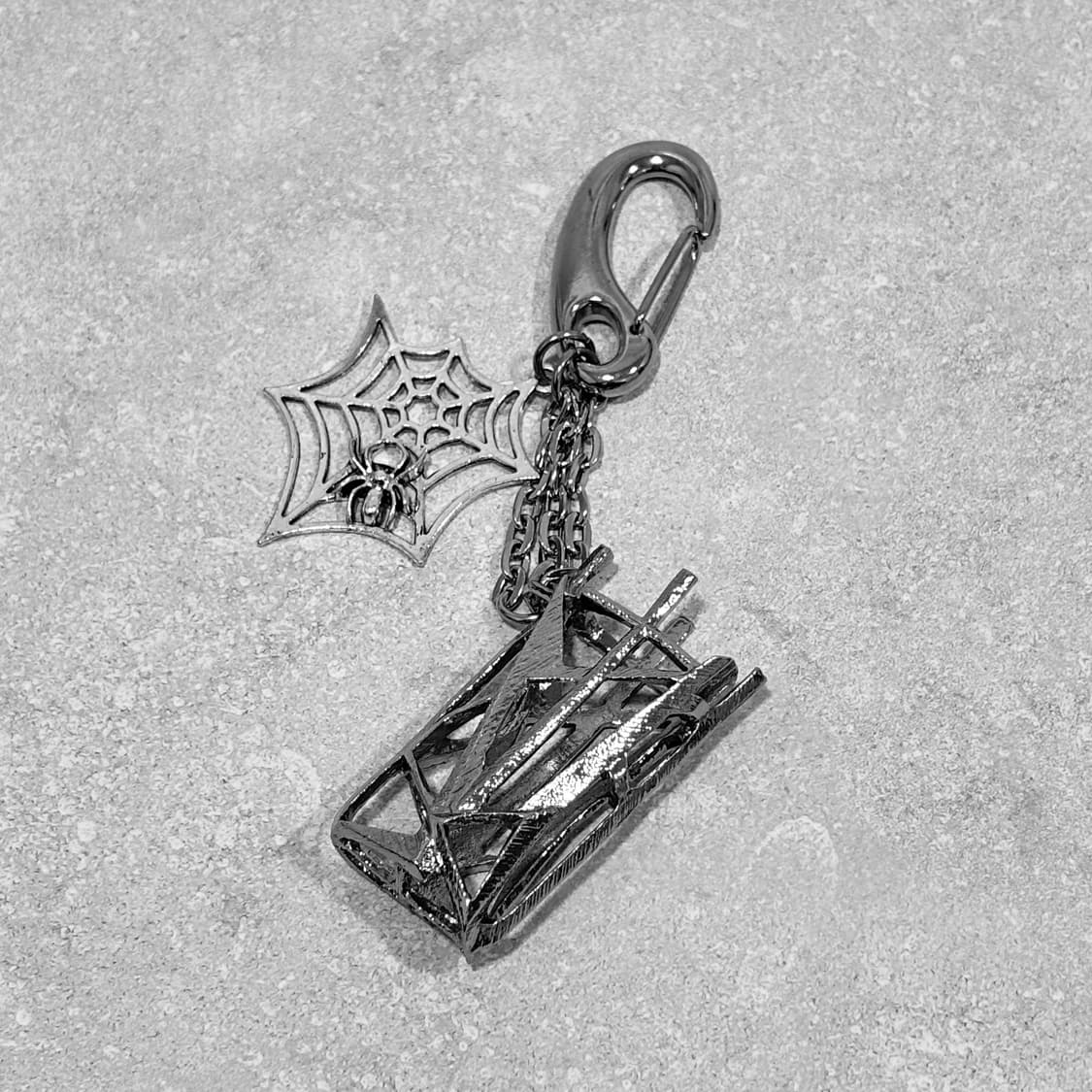 Oribell 스파이더 네트 라이터 케이스 키링 열쇠고리 상품이미지1