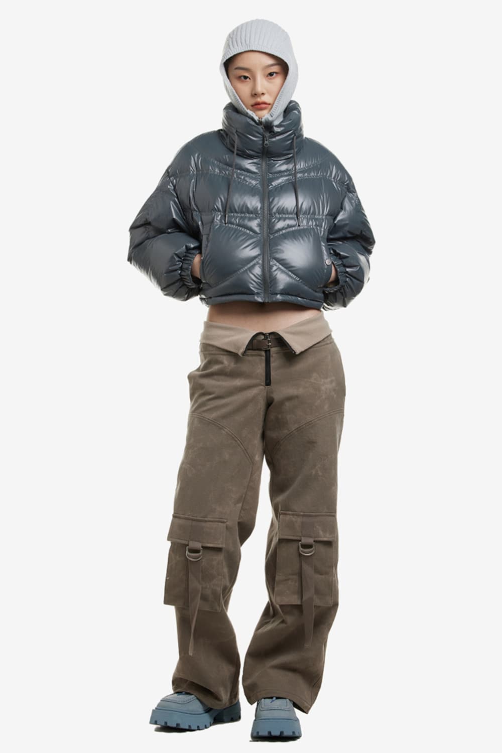 미스치프 에일리언 숏패딩 블랙s 상품이미지3